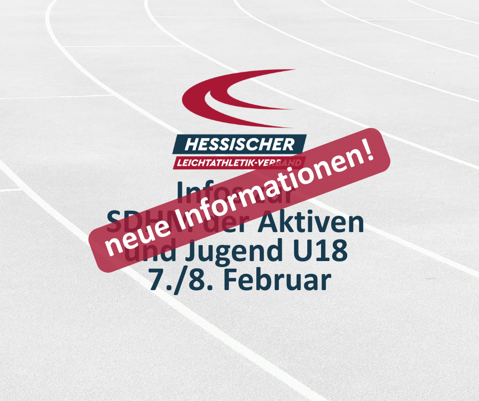 Infos zur SDHM der Aktiven und Jugend U18